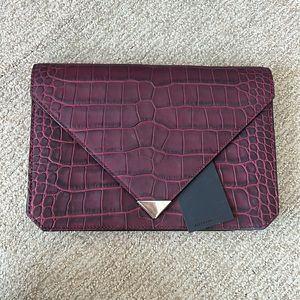 Alexander Wang Croco Leather Clutch